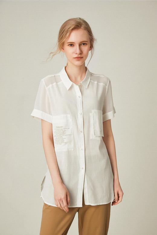 famecoco范可儿夏季开身衬衣F193BA025 商品图3