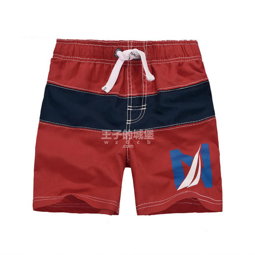 帆船 男童 童裤 速干沙滩裤/短裤 N字船标 NKS01 商品图0