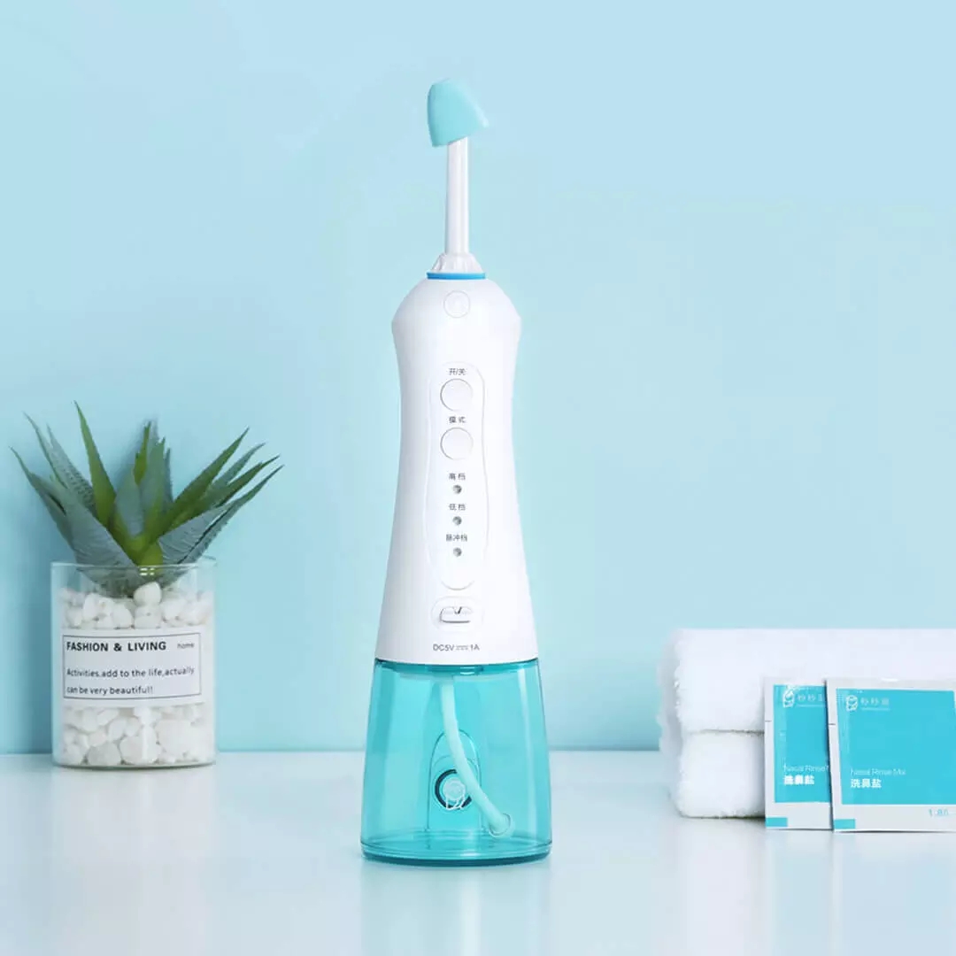 【鼻炎神器】电动清洗鼻器套装（赠送洗鼻盐一盒）