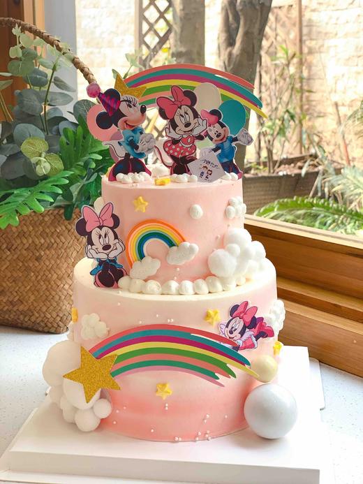 双层米妮米奇奶油蛋糕 下单前请仔细阅读商品详情 商品图1