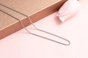 【宏艺珠宝】素链·银s925项链Hff