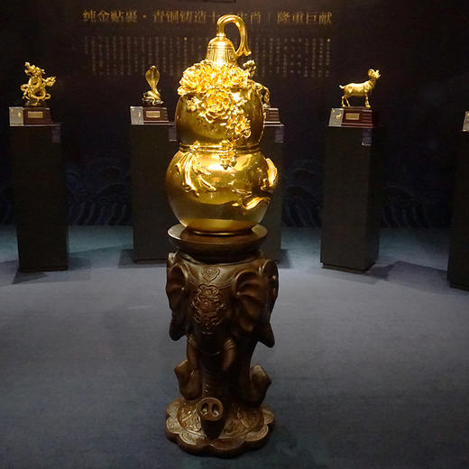 福禄满堂富贵有余金葫芦大摆件 商品图3