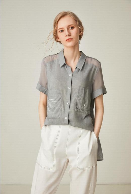 famecoco范可儿夏季开身衬衣F193BA025 商品图1