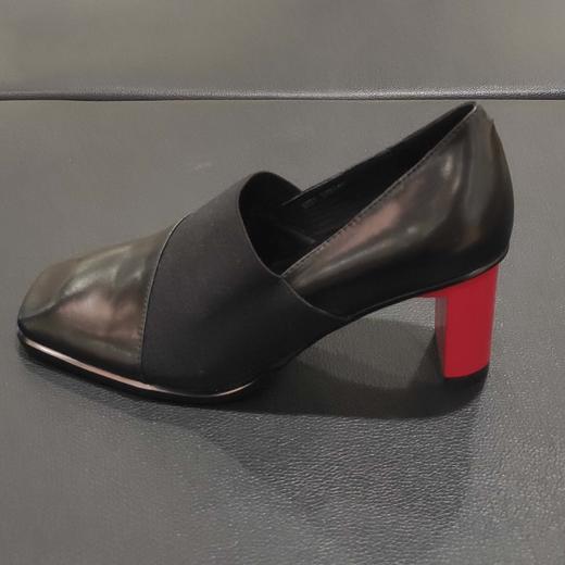 lFGJ 9701小方头高跟牛皮都市潮流女单鞋 商品图1
