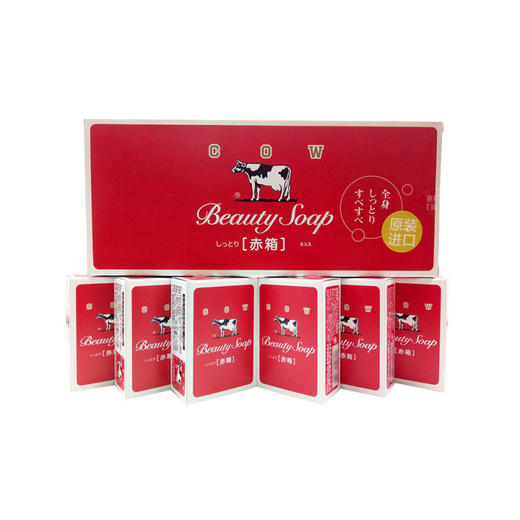 日本进口 Cow/牛牌 美肤香皂(滋润)六块装 100gx6（1737065） 商品图0