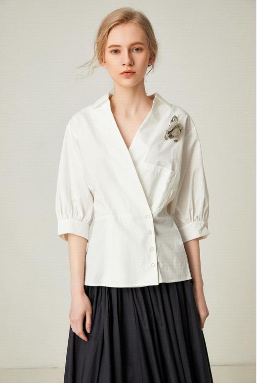 famecoco范可儿夏季开身衬衣F193BA002 商品图1