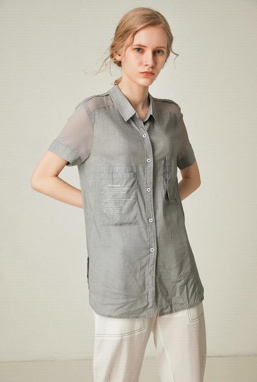 famecoco范可儿夏季开身衬衣F193BA025 商品图2
