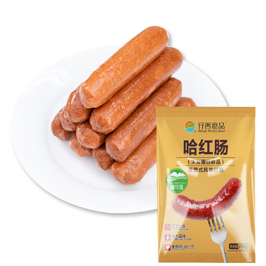 齐善素食大善红肠佛家纯素肠豆制品素肉人造肉植物香肠零食 商品图1