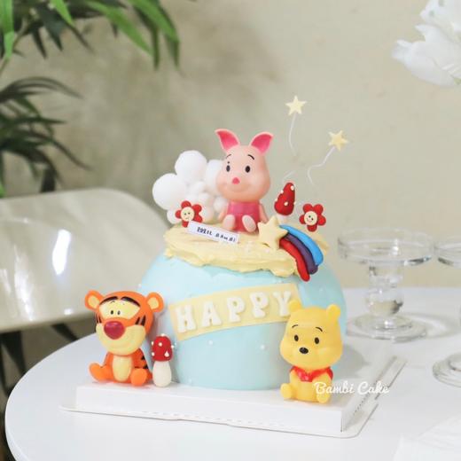 小熊维尼半翻糖奶油蛋糕 商品图3