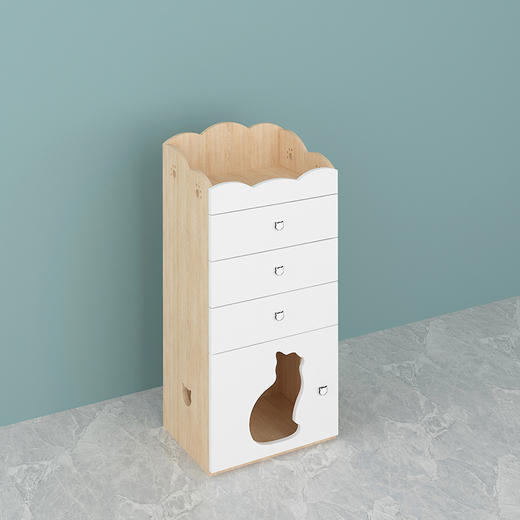 CatS猫家具 经典拼色猫窝储物柜 高柜矮柜猫爬架 送猫窝垫 包邮 商品图1