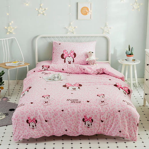 迪士尼水洗棉三件套被套:150*200cm(1)床单:160*210cm(1)枕套:48*74cm(1) 商品图0