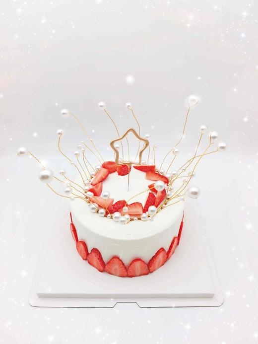 草莓珍珠皇冠蛋糕（动物奶油） 商品图2
