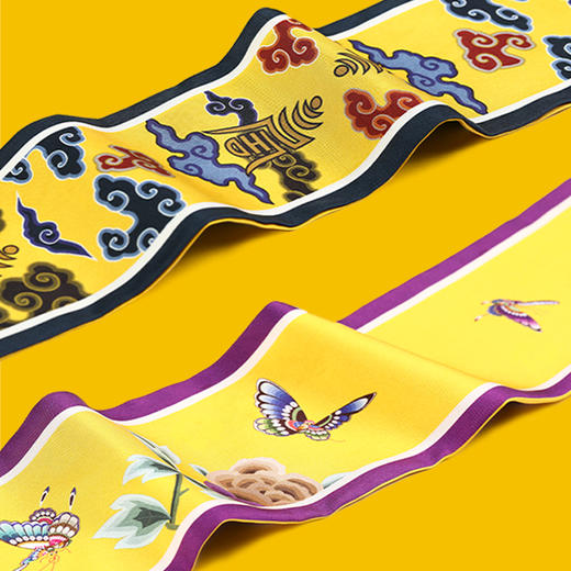 故宫角楼咖啡龙凤长款领巾丝巾 商品图3