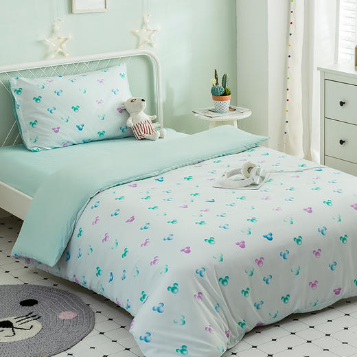 迪士尼水洗棉三件套被套:150*200cm(1)床单:160*210cm(1)枕套:48*74cm(1) 商品图7