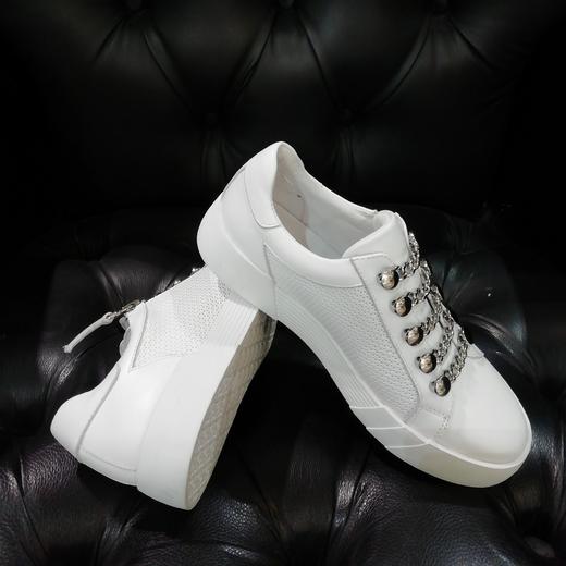 LFGJ 0507设计师款链条小白鞋 商品图3