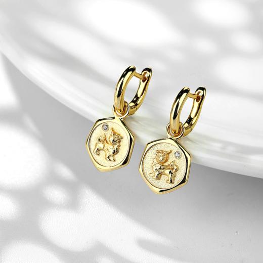 【宫里耳饰】瑞兽系列麒麟耳环 商品图0