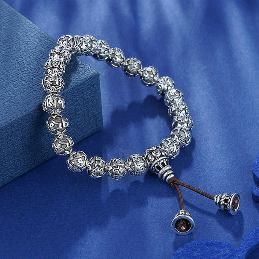 S990银真言手串【HC31048】仿古手链2101 商品图5