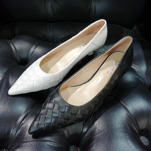 lfgj jeans BJ604 羊皮编制时尚跟鞋 商品图12