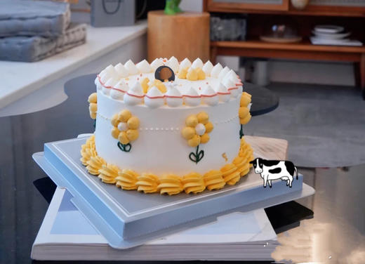 小雏菊复古手绘蛋糕 商品图0