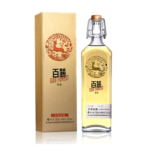 （双瓶装）百麓果酒·青梅蜜酿10度 700mL*2瓶 商品图0