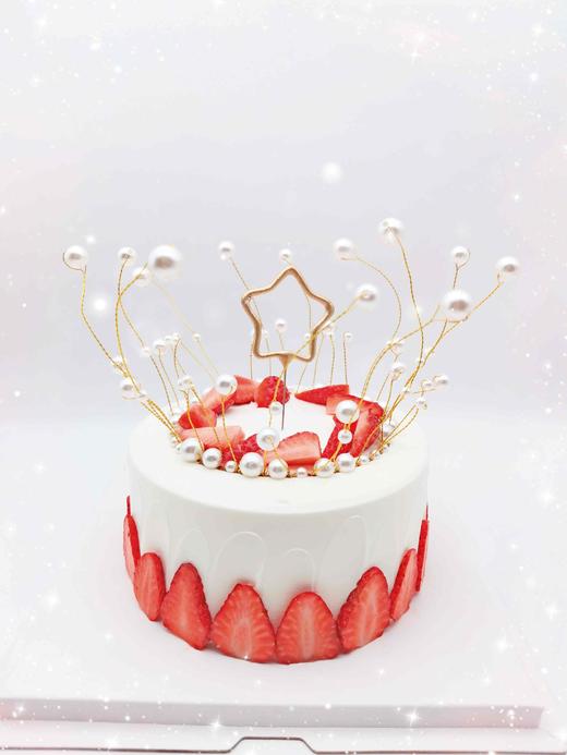 草莓珍珠皇冠蛋糕（动物奶油） 商品图1