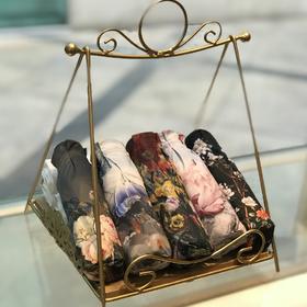 优品堂《浅夏花开》五折超轻内黑胶“全遮光”防紫外线伞