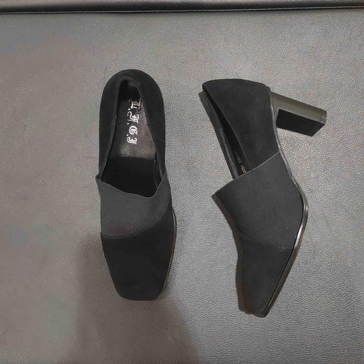 lFGJ 9701小方头高跟牛皮都市潮流女单鞋 商品图9