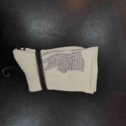 lfgj SD-1068-6设计师款烫钻卷边春款女袜 商品图1