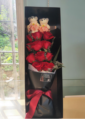 （仅限东莞区域）红玫瑰礼盒11支