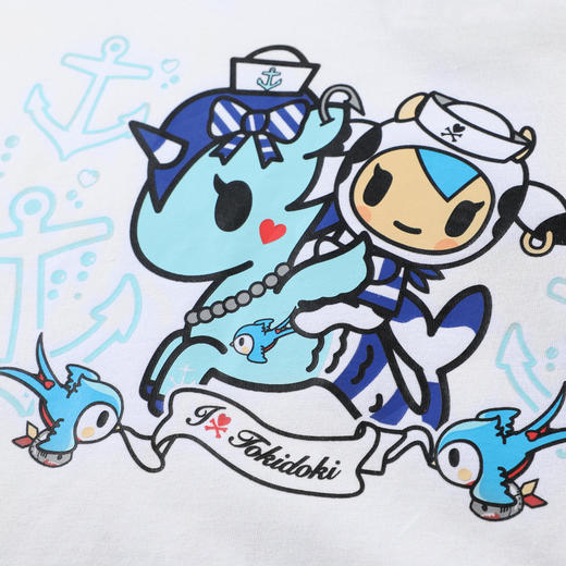 Lagogo拉谷谷2021新款撞色独角兽图案装饰T恤女KATT313A07 商品图2