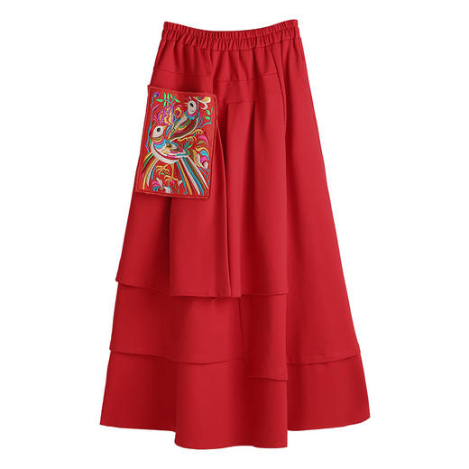 裙埃落定绣花大摆半身裙 | 杨老师同款  | 现货加急发 商品图9