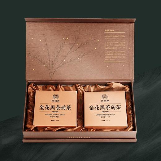 臻碧乡 金花黑茶砖茶礼盒丨268g*2 商品图3