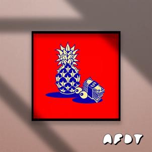 AFDT唱片画『Money Come 』｜带框装裱画 商品图0