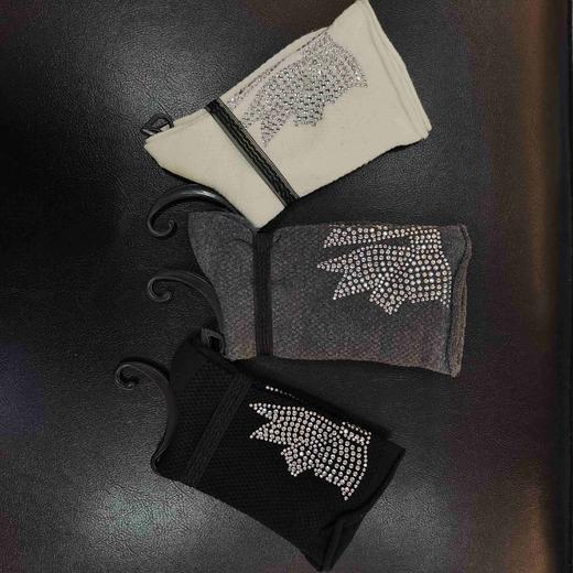 lfgj SD-1068-6设计师款烫钻卷边春款女袜 商品图0