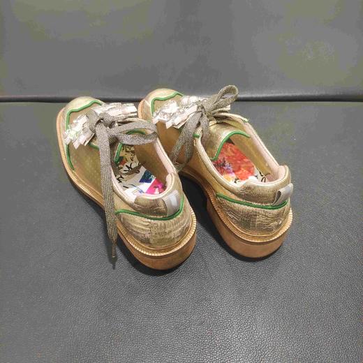 LFGJ 6423 时尚镂空透气水钻方扣平底女鞋 商品图4