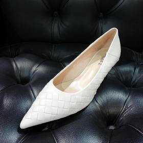 lfgj jeans BJ604 羊皮编制时尚跟鞋