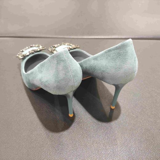 lfgj jeans bc905尖头水钻方扣细跟高跟女鞋 商品图3