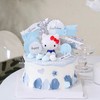 Hello Kitty蓝色旗帜奶油蛋糕 商品缩略图0
