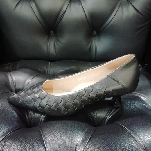 lfgj jeans BJ604 羊皮编制时尚跟鞋 商品图7