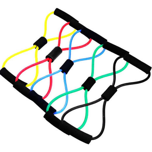 【买1送1】加粗8字拉力绳 扩胸器改善驼背瑜伽拉力器弹力带M仓 商品图4