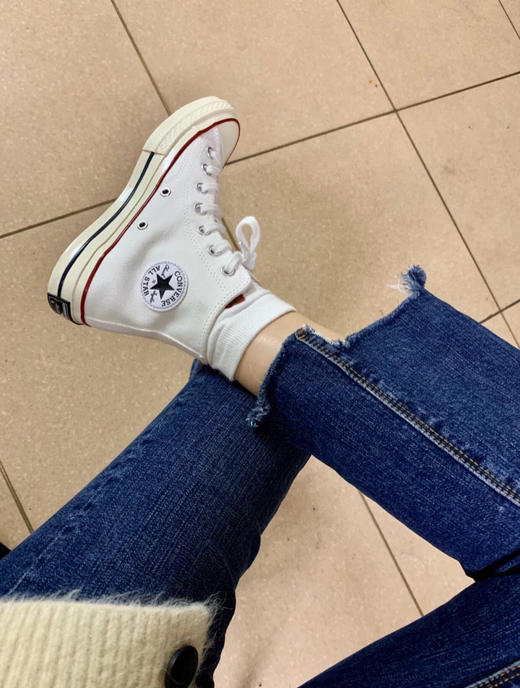 匡威1970s帆布鞋-白色高帮 商品图5