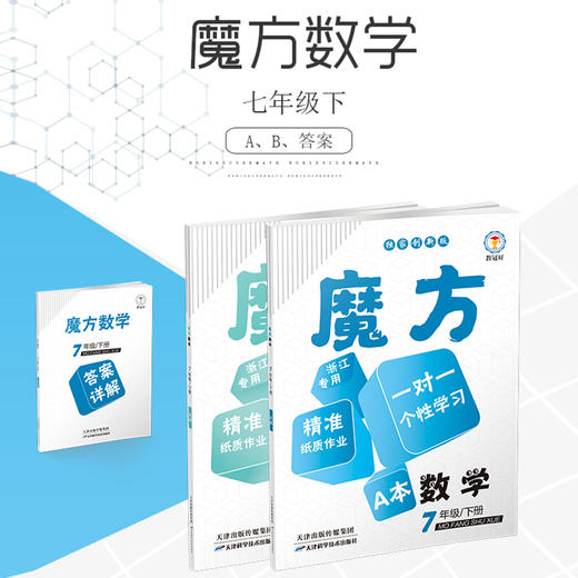 教冠好 魔方数学 七年级下册 AB本+答案详解 商品图0