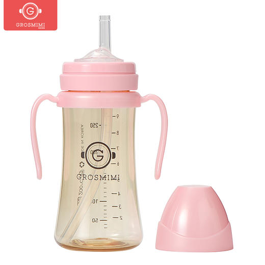 【门店直发】【原装进口一手货源】格罗咪咪Grosmimi吸管杯奶瓶婴儿童学饮宝宝喝奶水杯防漏韩国进口 商品图2