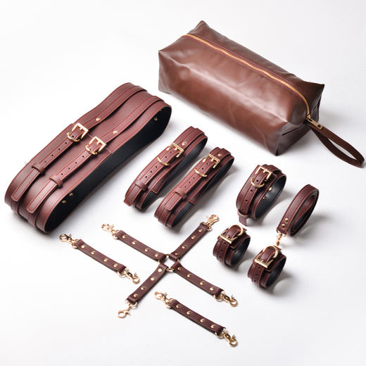 家务奴束腰束缚套装 腰部固定 有限活动 水性PU材质 商品图1