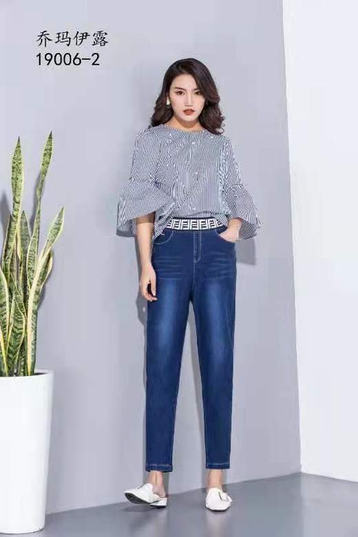 女士针织牛仔裤 商品图0