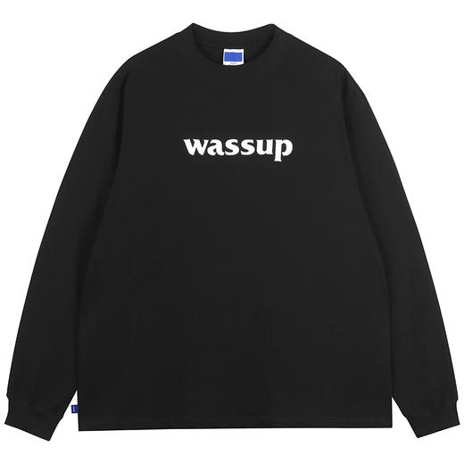 WASSUP-基础logo印花长袖T恤 商品图9