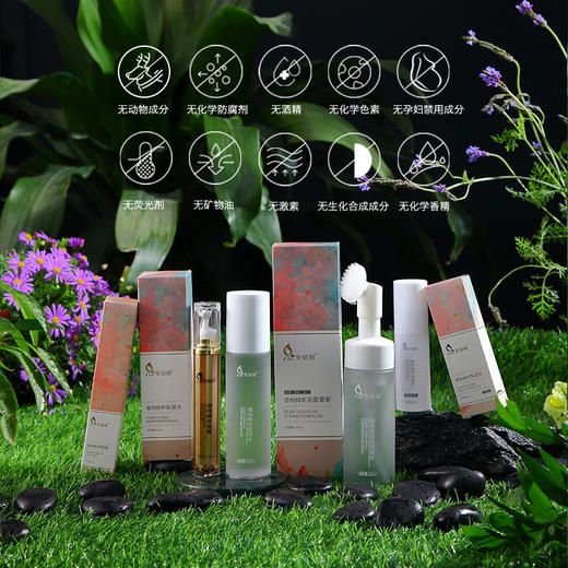 基础护肤4件套 植物精萃一套解决肌肤基础问题 安姑娘纯素护肤品