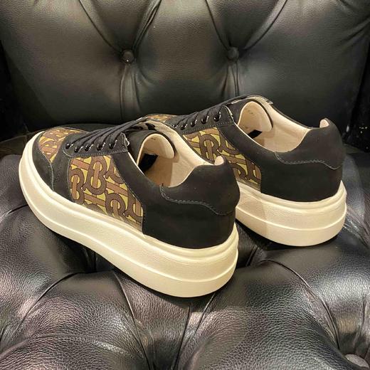 LFGJ 6116 真皮厚底休闲低帮单鞋百搭平底豹纹板鞋 商品图9