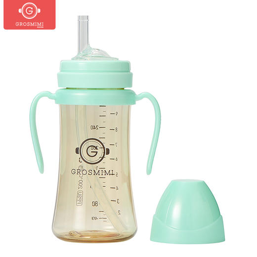 【门店直发】【原装进口一手货源】格罗咪咪Grosmimi吸管杯奶瓶婴儿童学饮宝宝喝奶水杯防漏韩国进口 商品图1