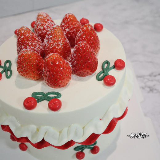 复古手绘-草莓奶油蛋糕（提早5小时预定） 商品图1